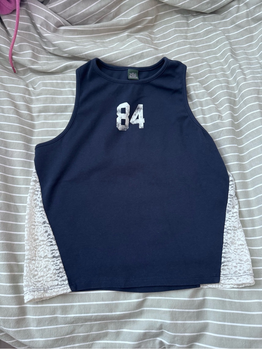 Wild fable Navy lace tank